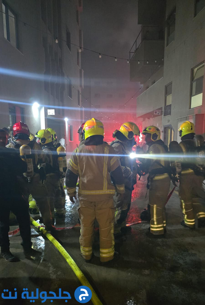 حريق داخل شقة سكنية في جلجولية يتسبب بأضرار مادية جسيمة